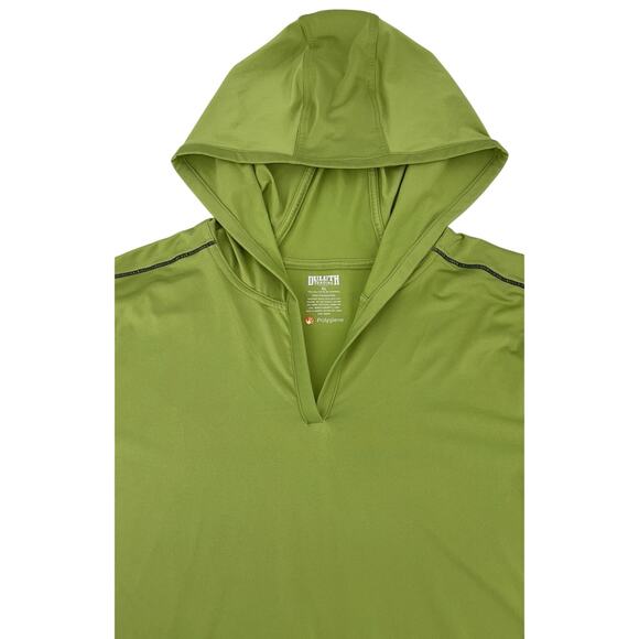 Duluth Trading Co Women's Pullover‎ Hoodie Shirt LS Lime Green XL Polygiene EUC - Picture 2 of 8